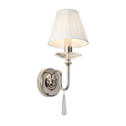 Elstead Finsbury Park 1 Light Indoor Candle Wall Light Polished Nickel - Shade Not Included, E14 - thumbnail 3