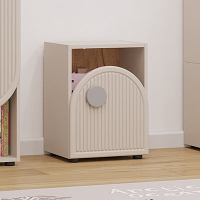 Heze Furniture Ping Multifunction Vertical Cabinet Shelf Unit Kids Bedroom - Cashmere - image 1