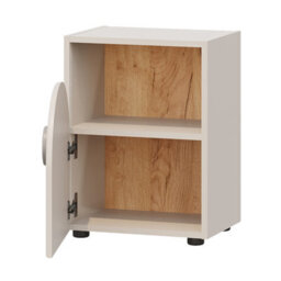 Heze Furniture Ping Multifunction Vertical Cabinet Shelf Unit Kids Bedroom - Cashmere - thumbnail 4