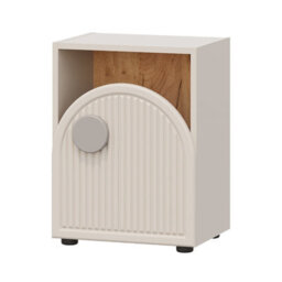 Heze Furniture Ping Multifunction Vertical Cabinet Shelf Unit Kids Bedroom - Cashmere - thumbnail 3