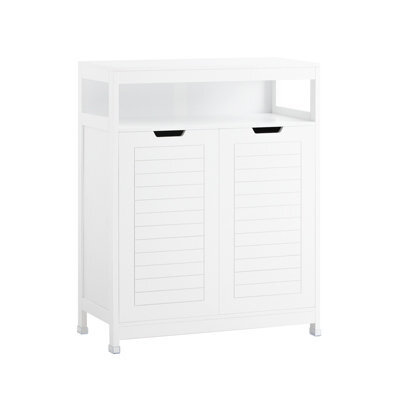 Sobuy Bzr121-W, Bathroom Cabinet Bathroom Storage Cabinet Cupboard With 2 Doors,white,w70Xd35Xh89 - image 1