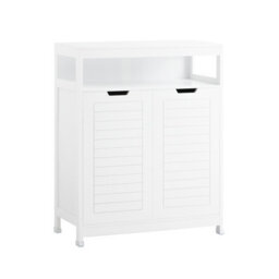 Sobuy Bzr121-W, Bathroom Cabinet Bathroom Storage Cabinet Cupboard With 2 Doors,white,w70Xd35Xh89 - thumbnail 1
