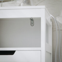 Sobuy Bzr121-W, Bathroom Cabinet Bathroom Storage Cabinet Cupboard With 2 Doors,white,w70Xd35Xh89 - thumbnail 4