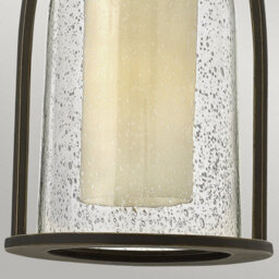 Luminosa Lighting Elstead Quincy 1 Light Outdoor Ceiling Chain Lantern Oil Rubbed Bronze, E27 - thumbnail 4