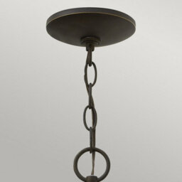Luminosa Lighting Elstead Quincy 1 Light Outdoor Ceiling Chain Lantern Oil Rubbed Bronze, E27 - thumbnail 2