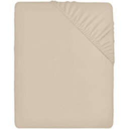 Oxford Homeware Cream Plain Dyed Fitted Sheet 25Cm Extra Deep Pocket Soft Easy Care Bedding Sheet (W)180Cmx(L)200Cm (Super King) - thumbnail 9