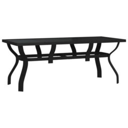 Walplus 5 Piece Garden Dining Set Black - thumbnail 5