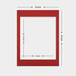 Ak Frames 16X12 Crimson Picture Mounts To Fit 12X10 Aperture Size - Mount Board Only (No Frame Included) - thumbnail 3