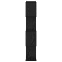 Berkfield Bookcase Black Oak 70 X 24 X 129 Cm Engineered Wood - thumbnail 6
