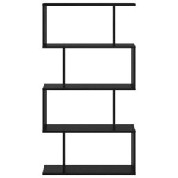 Berkfield Bookcase Black Oak 70 X 24 X 129 Cm Engineered Wood - thumbnail 5