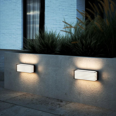 Nordlux Fluctus Outdoor Metal Wall Light Weatherproof Black,mains - image 1