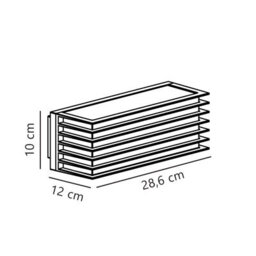 Nordlux Fluctus Outdoor Metal Wall Light Weatherproof Black,mains - thumbnail 8