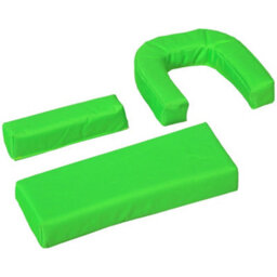 Outsunny Folding Sun Lounger Set Of 2 Reclining Chair With Reading Hole Green - thumbnail 9