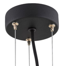 Luminosa Lighting Luminosa Berkley Dome Pendant Ceiling Light Gold, White, El. Black Structure - thumbnail 5