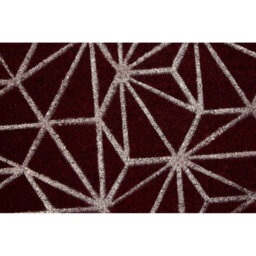 Orsina Dark Red Geometric Doormat,rectangular Mat With Anti-Slip Pvc Backing, Entryway Mat For Outdoor Spaces - thumbnail 3