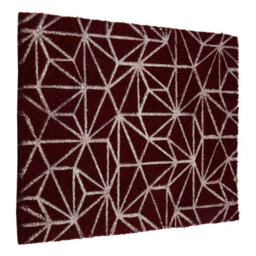 Orsina Dark Red Geometric Doormat,rectangular Mat With Anti-Slip Pvc Backing, Entryway Mat For Outdoor Spaces - thumbnail 2