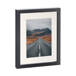 "Nicola Spring Photo Frame With 5"" X 7"" Mount - 8"" X 10"" - Black/ivory" - thumbnail 1