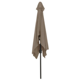 Sundaze 2X3M Taupe Garden Parasol Umbrella Sun Shade Canopy With Hand Crank Tilt Function - thumbnail 5