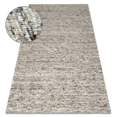 RugsX Nepal 2100 Natural Grey - Woolen, Double-Sided, Natural 60X100 Cm - image 1