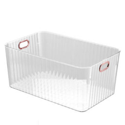 Living And Home Minimalist Transparent Pet Tray Desktop Storage Organiser, 45Cm W X 30Cm D X 20Cm H - thumbnail 1