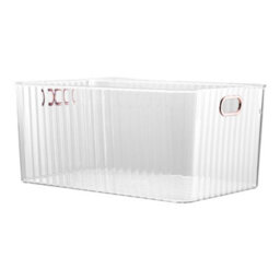Living And Home Minimalist Transparent Pet Tray Desktop Storage Organiser, 45Cm W X 30Cm D X 20Cm H - thumbnail 4