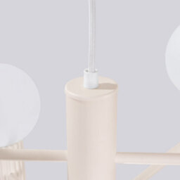 Luminosa Lighting Luminosa Halo Multi Arm Pendant Ceiling Light Beige 6X G9 - thumbnail 6