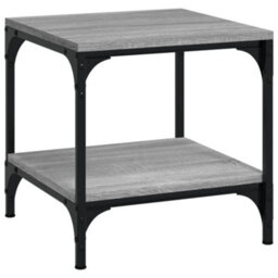 Berkfield Industrial Side Tables 2 Pcs Grey Sonoma 40X40X40 Cm Engineered Wood - thumbnail 5
