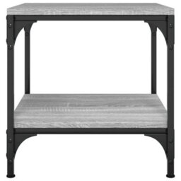 Berkfield Industrial Side Tables 2 Pcs Grey Sonoma 40X40X40 Cm Engineered Wood - thumbnail 6