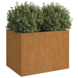 Berkfield Durable Planter 62X47X46 Cm Corten Steel - thumbnail 3