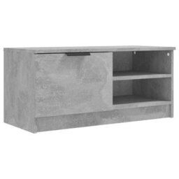 Berkfield Tv Cabinet Concrete Grey 80X35X36.5 Cm Engineered Wood - thumbnail 2