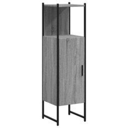 Berkfield Bathroom Cabinet Grey Sonoma 33X33X120.5 Cm Engineered Wood - thumbnail 2