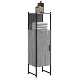 Berkfield Bathroom Cabinet Grey Sonoma 33X33X120.5 Cm Engineered Wood - thumbnail 1