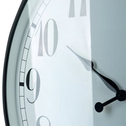 Primrose Outdoor Garden Clock With Thermometer And Metal Casing Black Big Time  90Cm - thumbnail 4