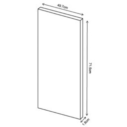 Premium Kitchens Ethos Matt Antique Rose Modern 4 Drawer Cabinet Front (H)715mm (W)497mm (T)18mm - thumbnail 5