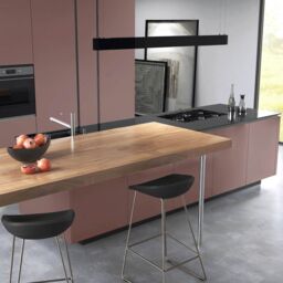 Premium Kitchens Ethos Matt Antique Rose Modern 4 Drawer Cabinet Front (H)715mm (W)497mm (T)18mm - thumbnail 6