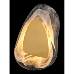 Luminosa Lighting Luminosa Dorsey Integrated Led Wall Lamp Brass-Coloured Matt Clear Glass Shade Led 3000K - thumbnail 5