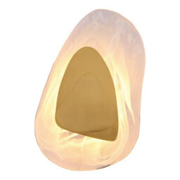 Luminosa Lighting Luminosa Dorsey Integrated Led Wall Lamp Brass-Coloured Matt Clear Glass Shade Led 3000K - thumbnail 3