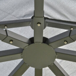 Outsunny 3 X 3(M) Garden Gazebo Double Top Gazebo Canopy W/ Mesh Grey - thumbnail 9