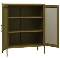 Vidaxl Storage Cabinet Olive Green 80X35X101.5 Cm Steel - thumbnail 4