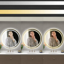 Mirror Led Rea Led P11398 mmj 90Cm Rose Gold, Glass - thumbnail 3