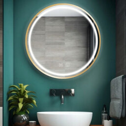 Mirror Led Rea Led P11398 mmj 90Cm Rose Gold, Glass - thumbnail 2