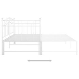 Berkfield Pull-Out Sofa Bed Frame White Metal 90X200 Cm - thumbnail 5