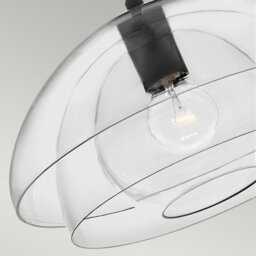 Luminosa Lighting Luminosa Hinkley Lotus Dome Pendant Ceiling Light Black - thumbnail 3