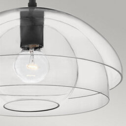 Luminosa Lighting Luminosa Hinkley Lotus Dome Pendant Ceiling Light Black - thumbnail 4