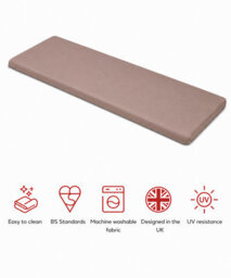 Glendale Garden & Leisure Sp 3 Seater Bench Pad Plum-Outdoor Cushion