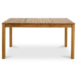 GoodHome Denia Acacia Wooden 6 Seater Dining Set With Foldable Chairs - thumbnail 3