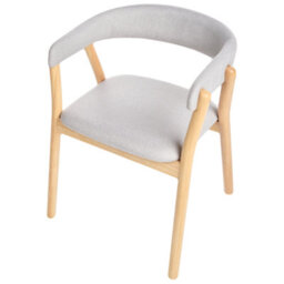 Beliani Set Of 2 Dining Chairs Mylo Fabric Light Brown/ Grey - thumbnail 7