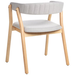 Beliani Set Of 2 Dining Chairs Mylo Fabric Light Brown/ Grey - thumbnail 6