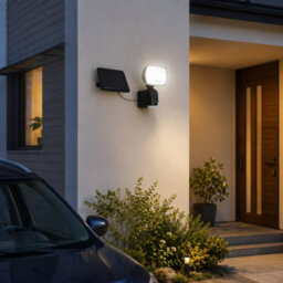 Gwsolar 1200Lm Solar Security Light Motion Sensor Floodlight, Ai Homecoming Mode With Remote Control Ip44 For Garage Driveway - thumbnail 3