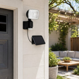 Gwsolar 1200Lm Solar Security Light Motion Sensor Floodlight, Ai Homecoming Mode With Remote Control Ip44 For Garage Driveway - thumbnail 2